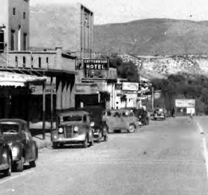 photo Cottonwood Hotel Main Street 1930's Arizona