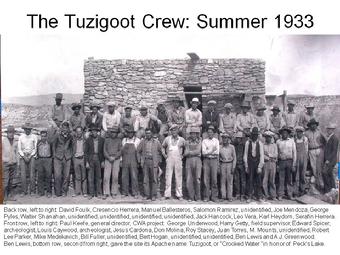 Tuzigoot National Monument 1933 Crew Picture
