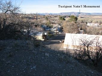 Picture taken from Old Town Cottonwood Arizona of Tuzigoot National Monument